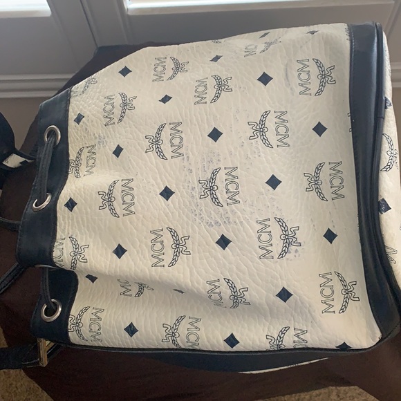 MCM Visetos Coated Canvas Drawstring ShoulderBag - Picture 2 of 16